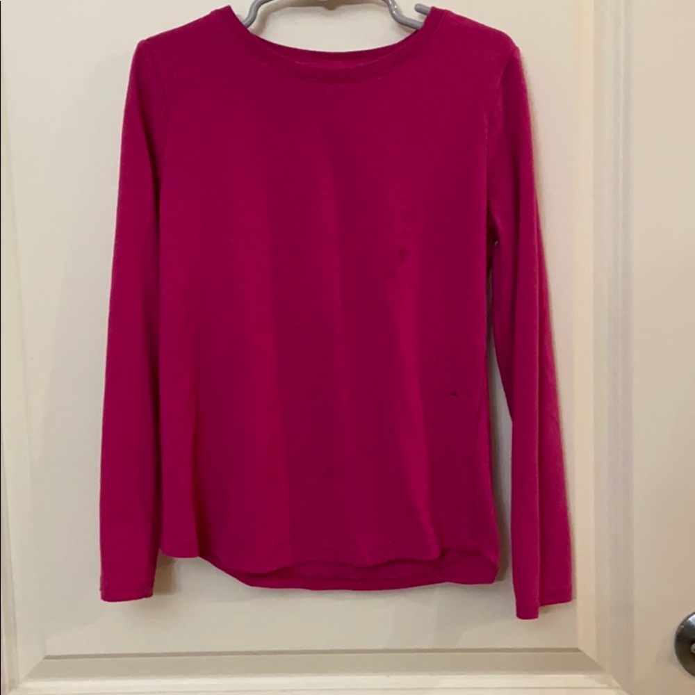 Pink long sleeve shirt
